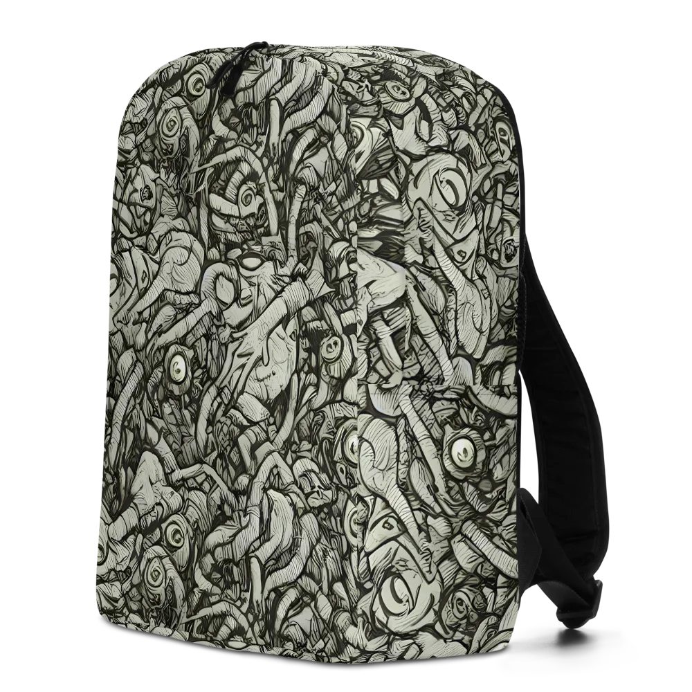 Inkwood Labyrinth on Minimalist Backpack — Left