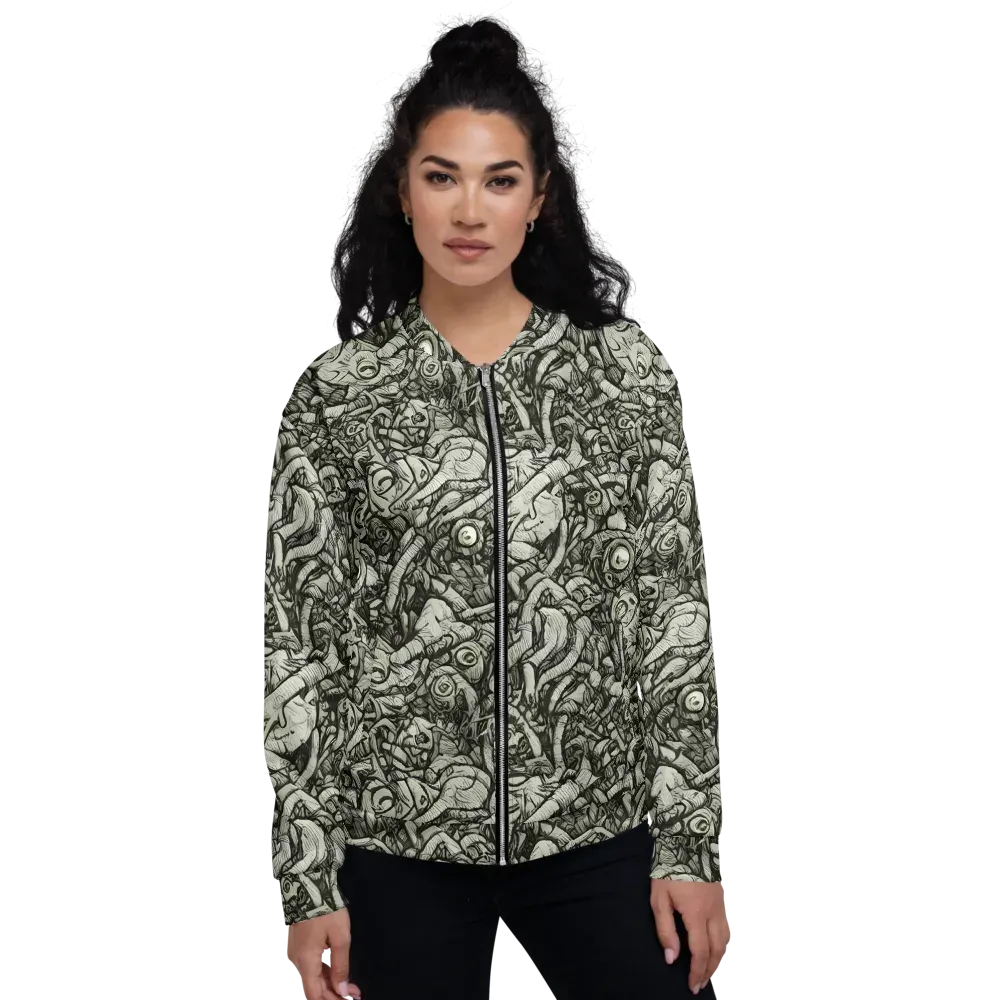 Inkwood Labyrinth on Bomber Jacket — Front