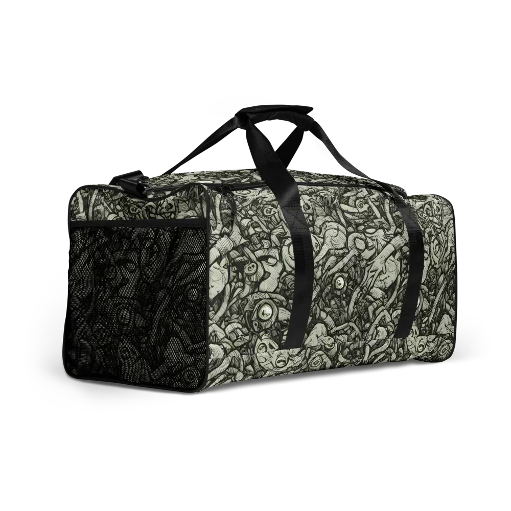 Inkwood Labyrinth on Duffle Bag — Right Front
