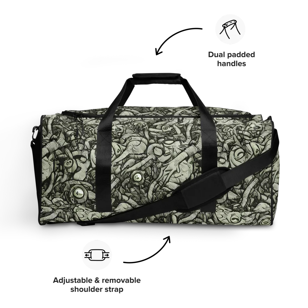 Inkwood Labyrinth on Duffle Bag — Front