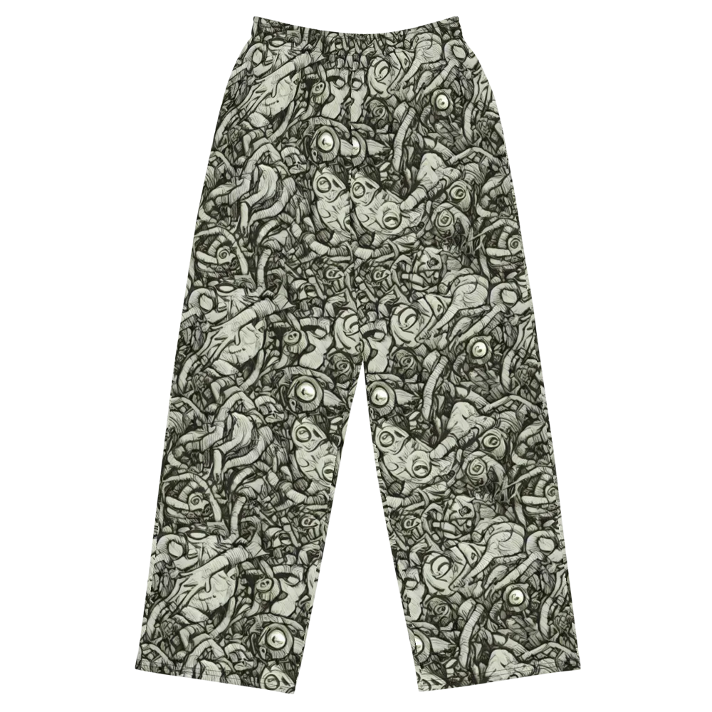 Inkwood Labyrinth on Wide-Leg Pants — Front