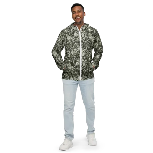Inkwood Labyrinth on a Men's Windbreaker