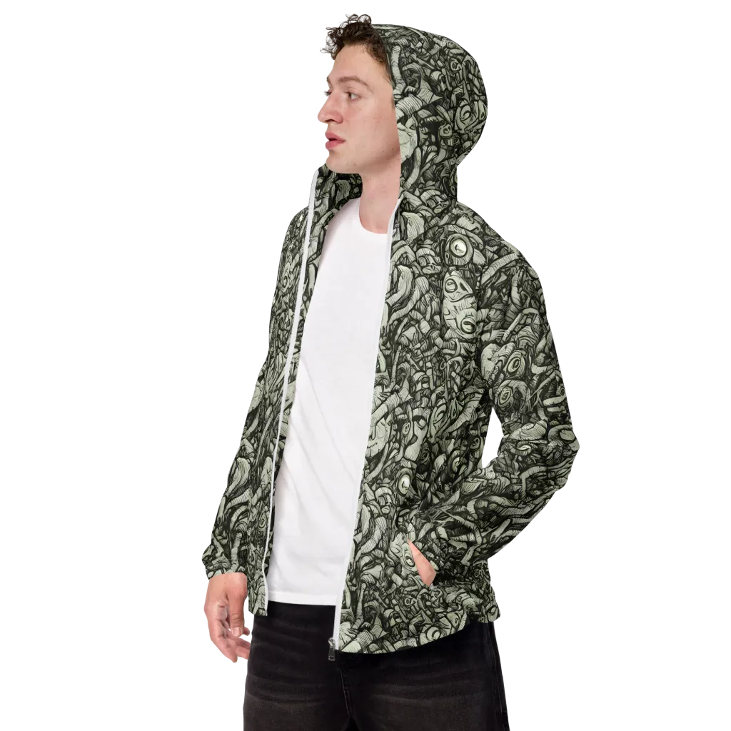 Inkwood Labyrinth on Men's Windbreaker — Left Front