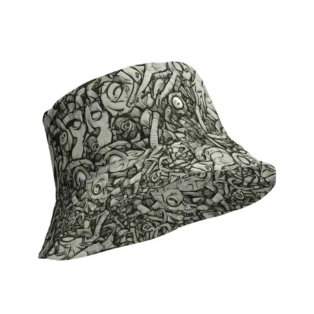 Inkwood Labyrinth on Reversible Bucket Hat — Product details Outside