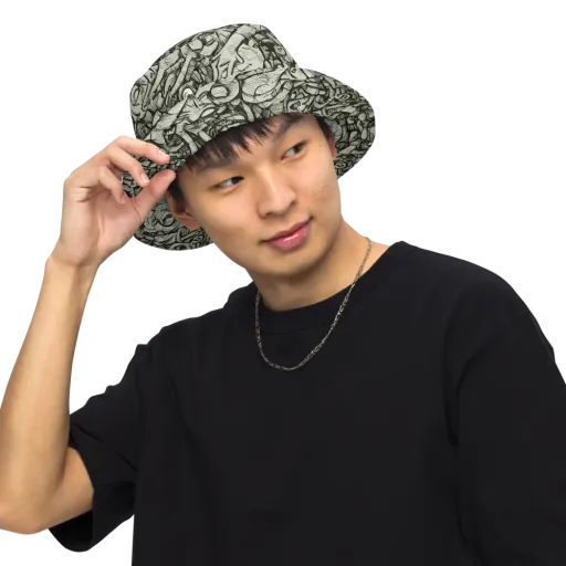 Inkwood Labyrinth on a Reversible Bucket Hat