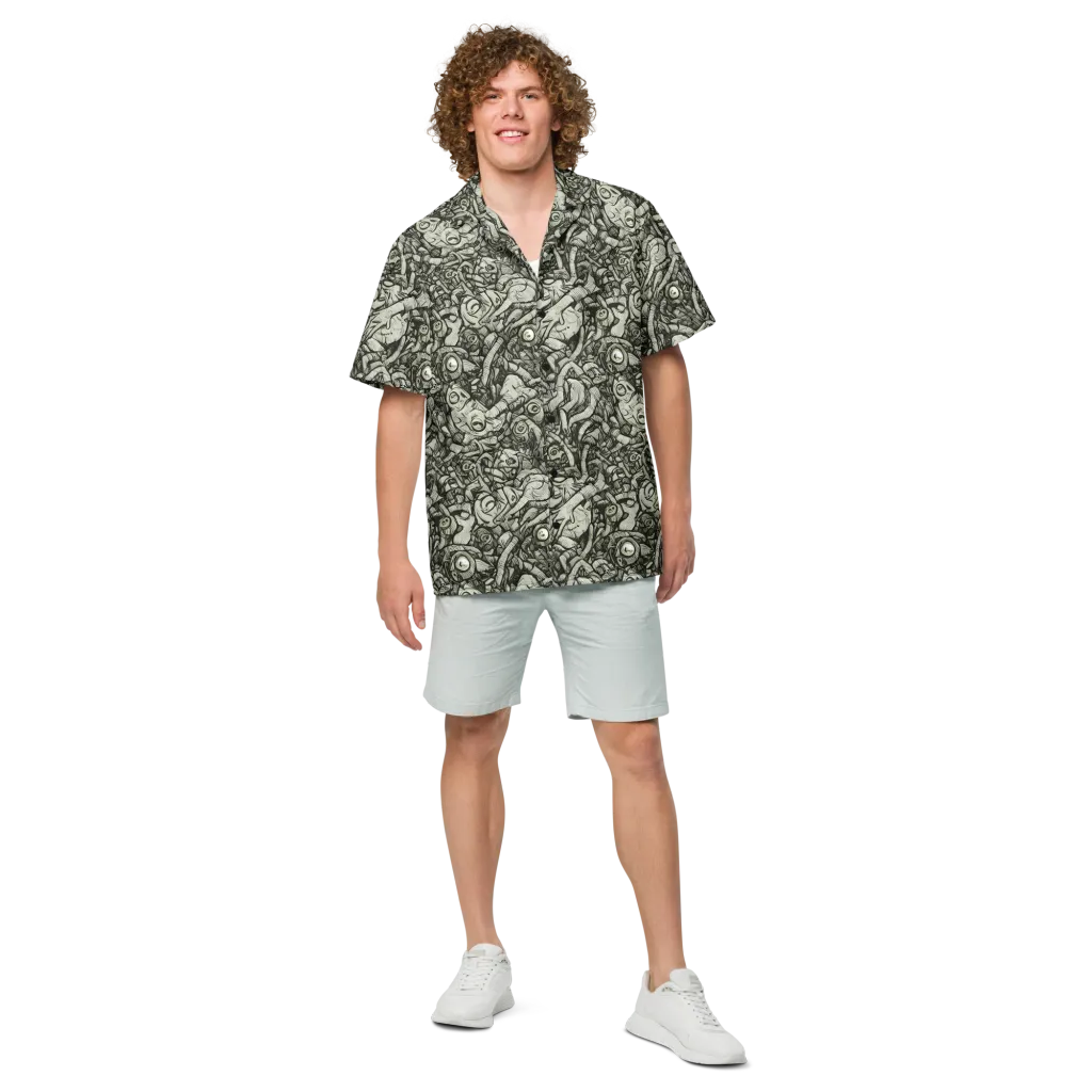 Inkwood Labyrinth on Button Shirt — Front