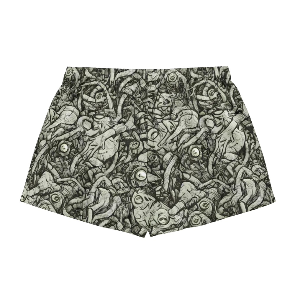 Inkwood Labyrinth on Women's Pajama Shorts — Back