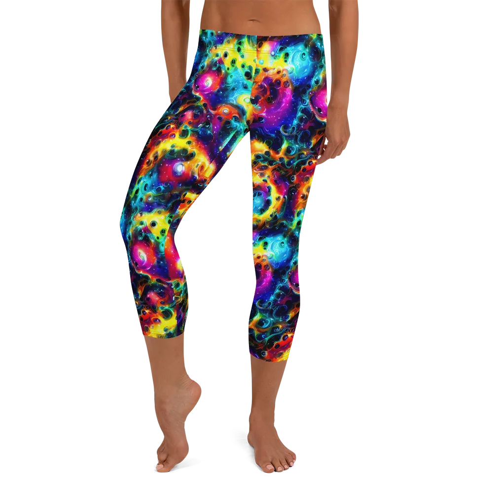 The Chromatic Tide on Capri Leggings — Front