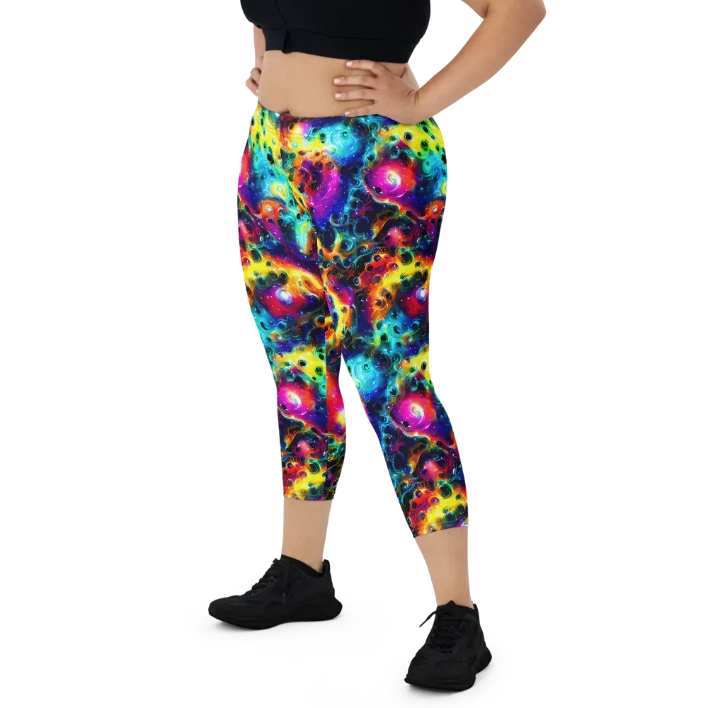 The Chromatic Tide on Capri Leggings — Front
