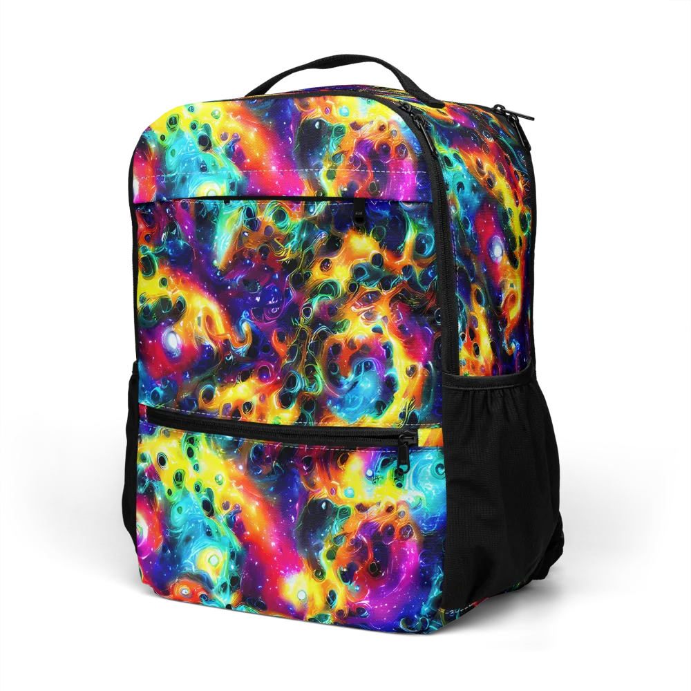 The Chromatic Tide on Utility Backpack — Left Front