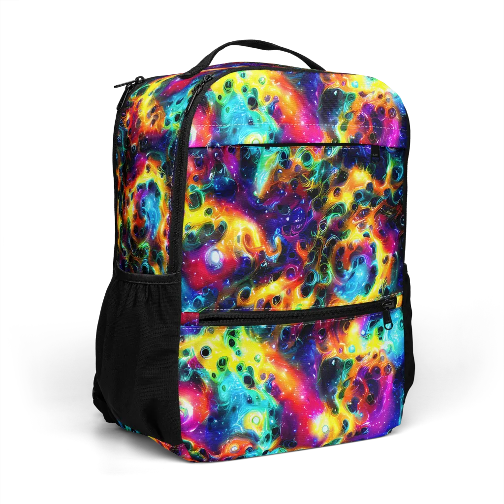 The Chromatic Tide on Utility Backpack — Right Front