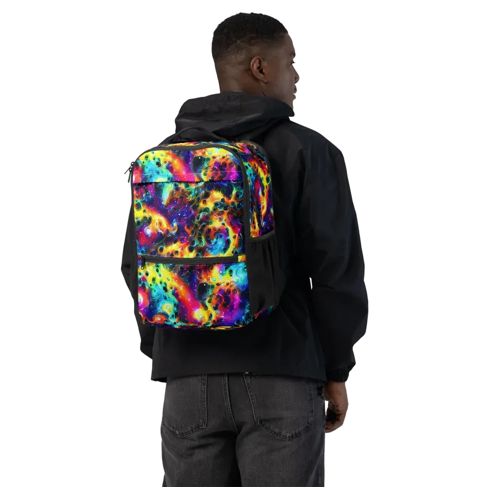 The Chromatic Tide on Utility Backpack — Back