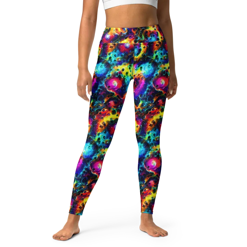 The Chromatic Tide on Yoga Leggings — Front