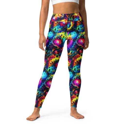 The Chromatic Tide on a Yoga Leggings