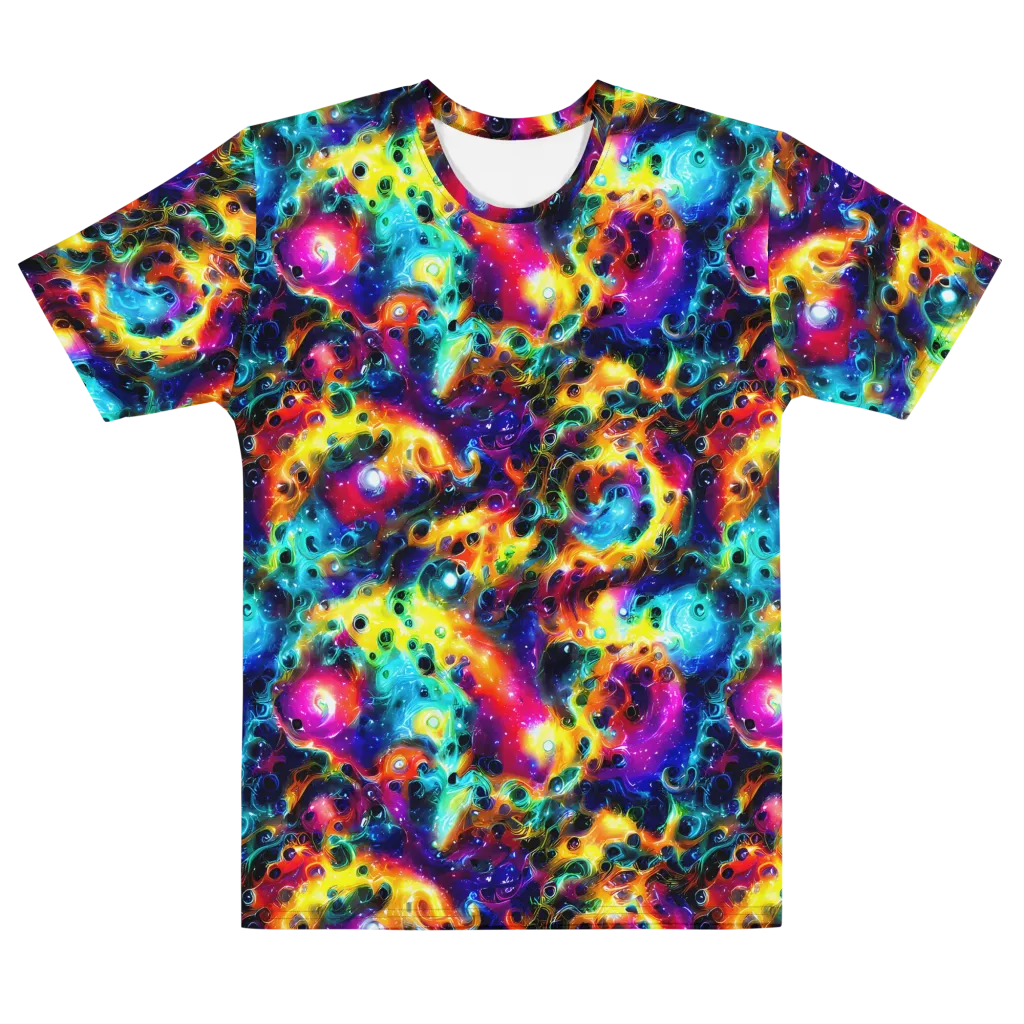 The Chromatic Tide on Men's Cotton Crew Neck T-Shirt — Front