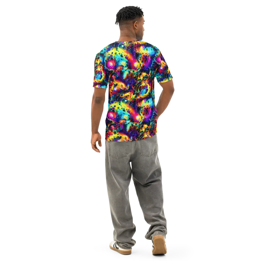 The Chromatic Tide on Men's Cotton Crew Neck T-Shirt — Back