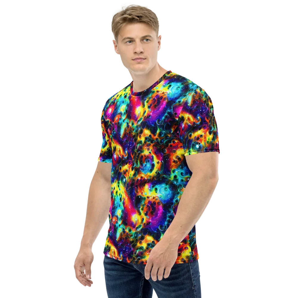 The Chromatic Tide on Men's Crew Neck T-Shirt — Left