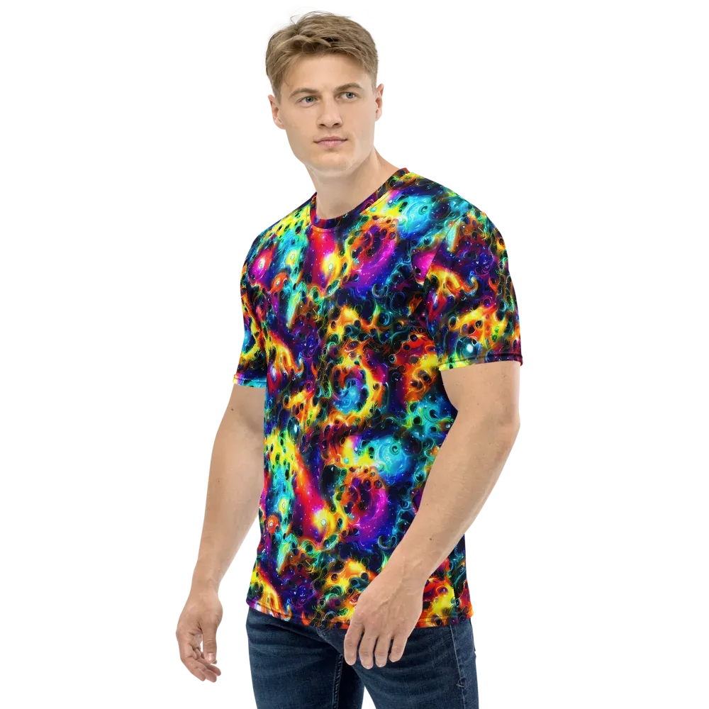 The Chromatic Tide on Men's Crew Neck T-Shirt — Left