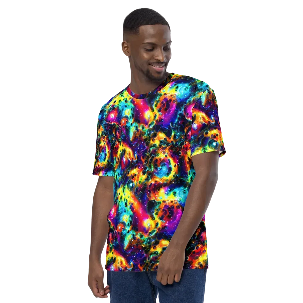 The Chromatic Tide on Men's Crew Neck T-Shirt — Left
