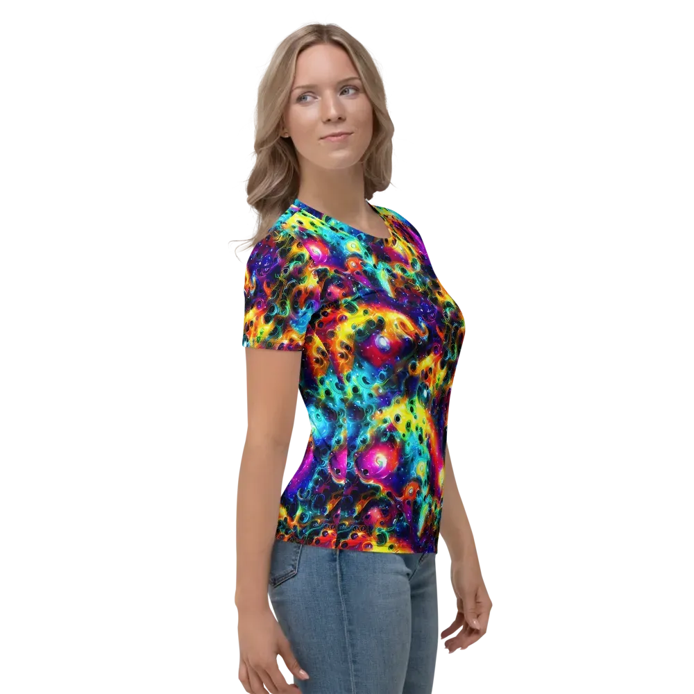 The Chromatic Tide on Women's Crew Neck T-Shirt — Right