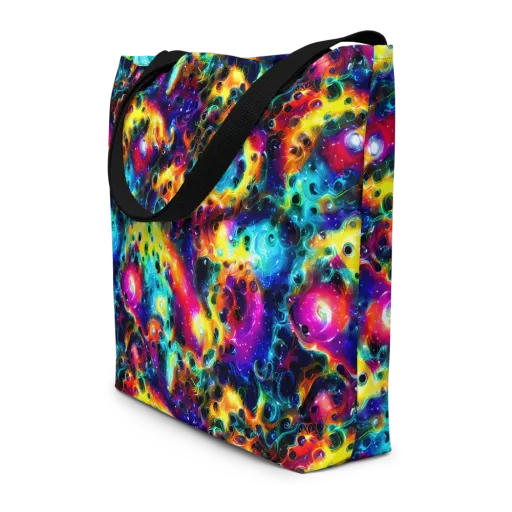 The Chromatic Tide on a Large Tote Bag W/ Pocket
