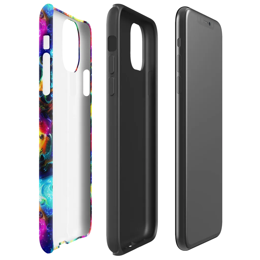 The Chromatic Tide on Tough Case for iPhone® — Right