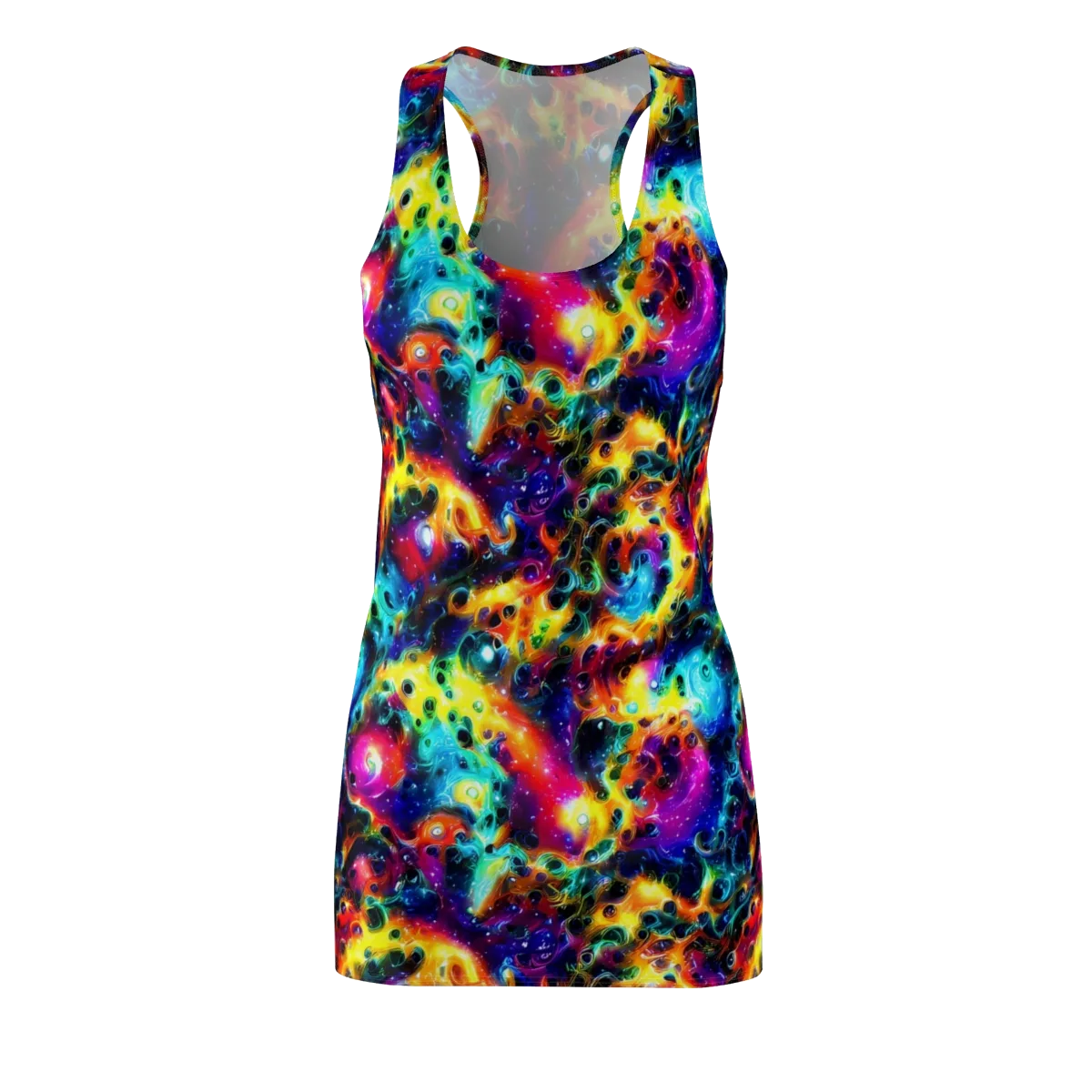 The Chromatic Tide on Racerback Dress — Front