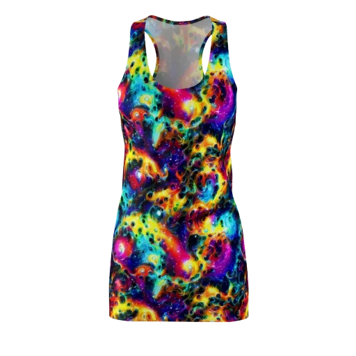 The Chromatic Tide on a Racerback Dress