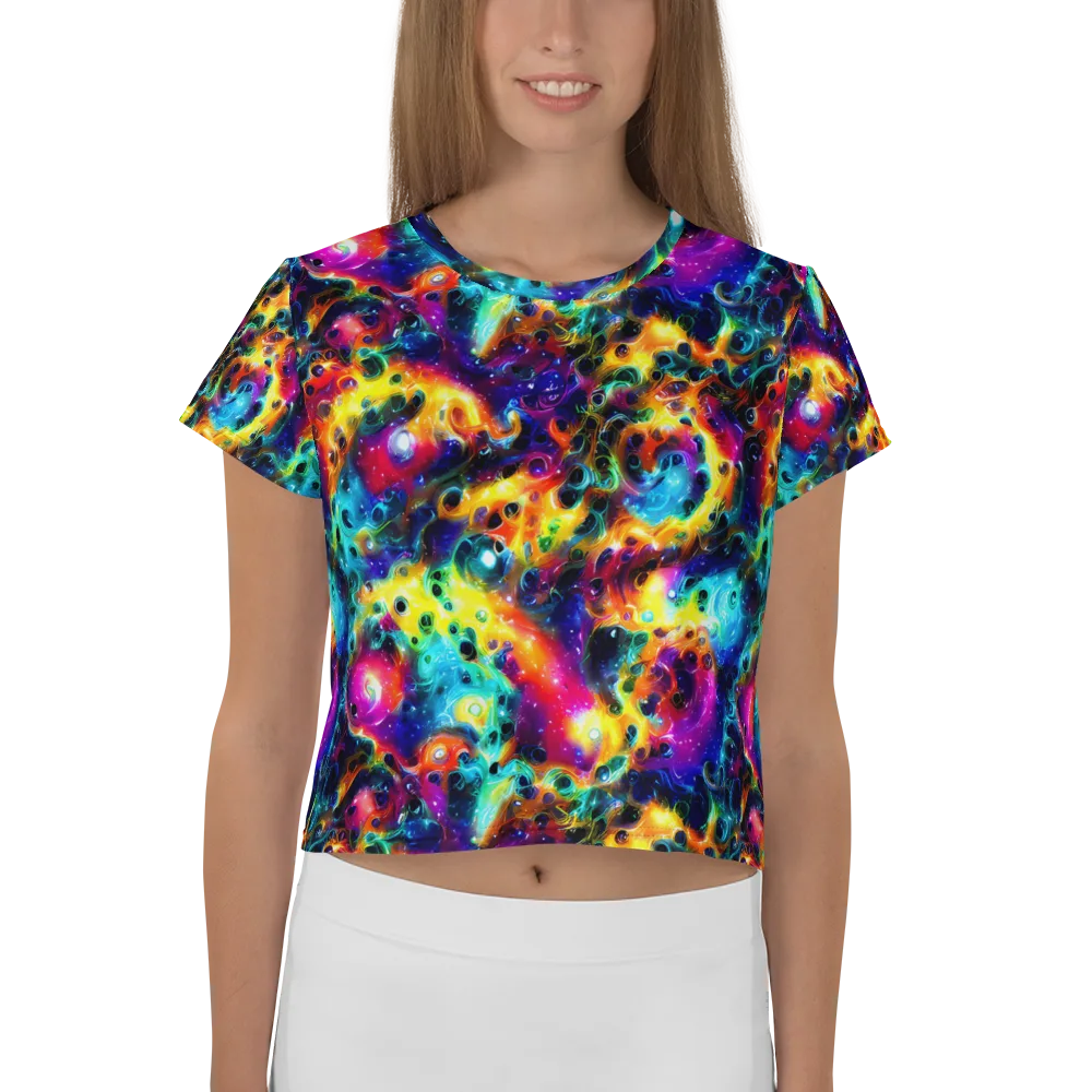 The Chromatic Tide on Crop Tee — Front