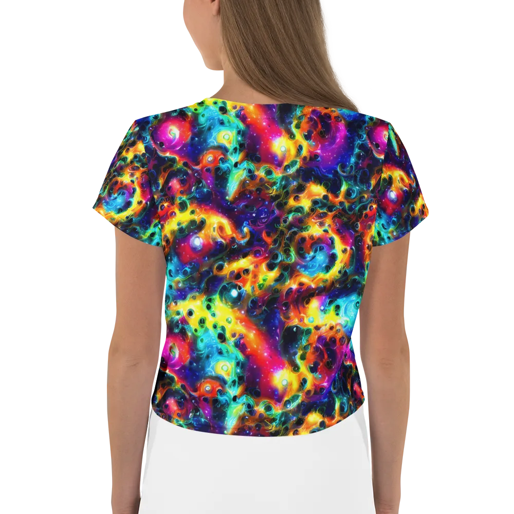 The Chromatic Tide on Crop Tee — Back