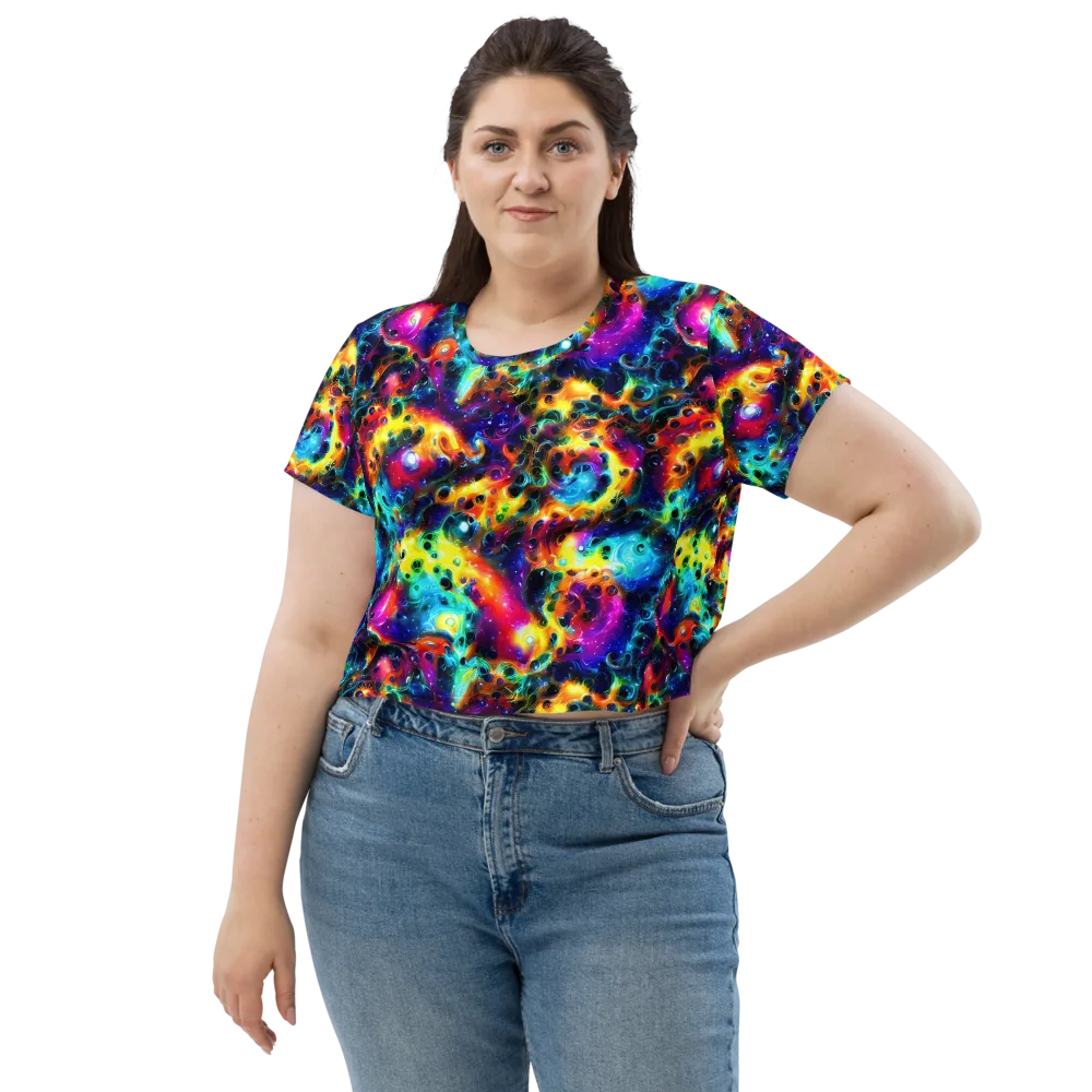 The Chromatic Tide on Crop Tee — Front