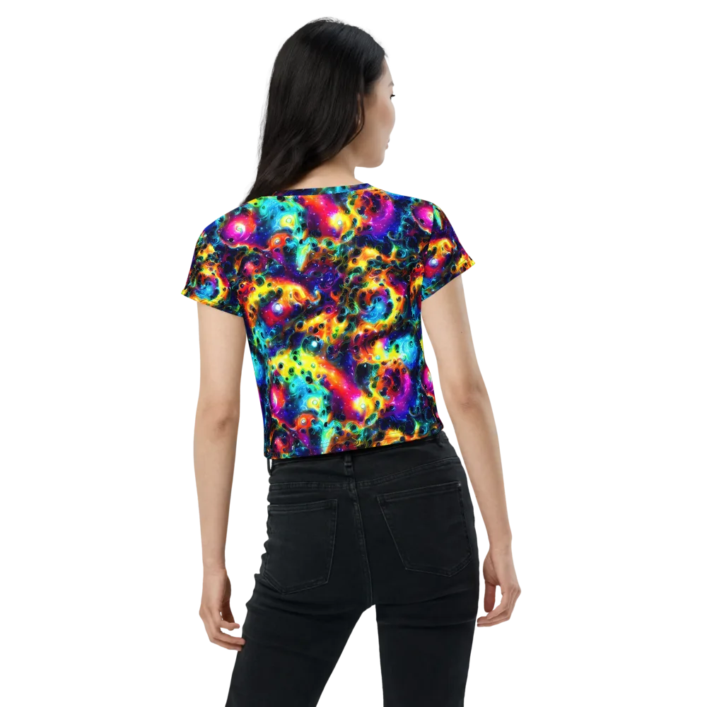 The Chromatic Tide on Crop Tee — Back
