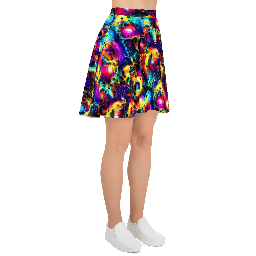 The Chromatic Tide on Skater Skirt — Right