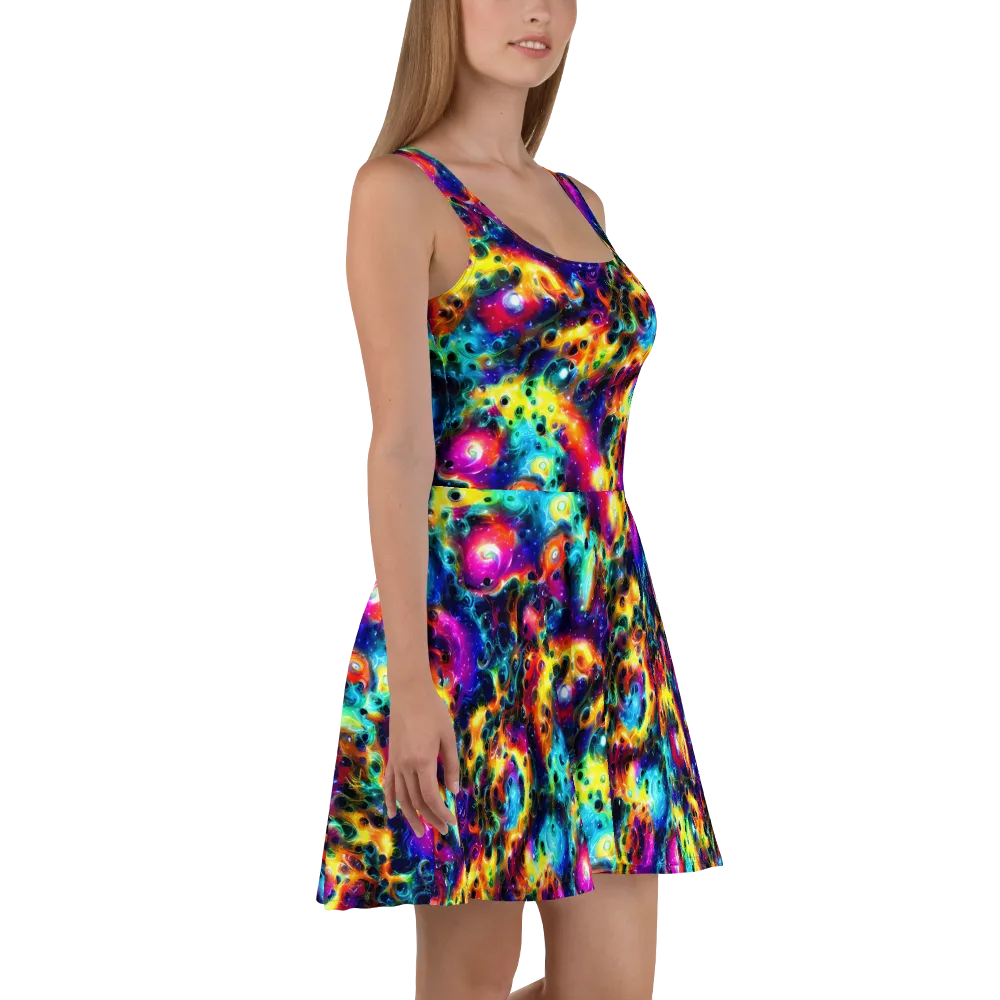 The Chromatic Tide on Skater Dress — Right