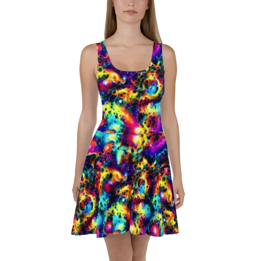 The Chromatic Tide on a Skater Dress