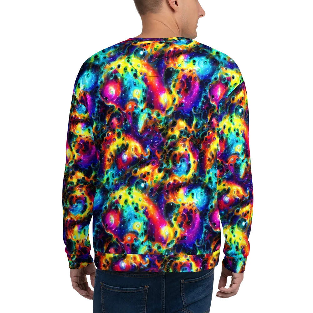 The Chromatic Tide on Sweatshirt — Back