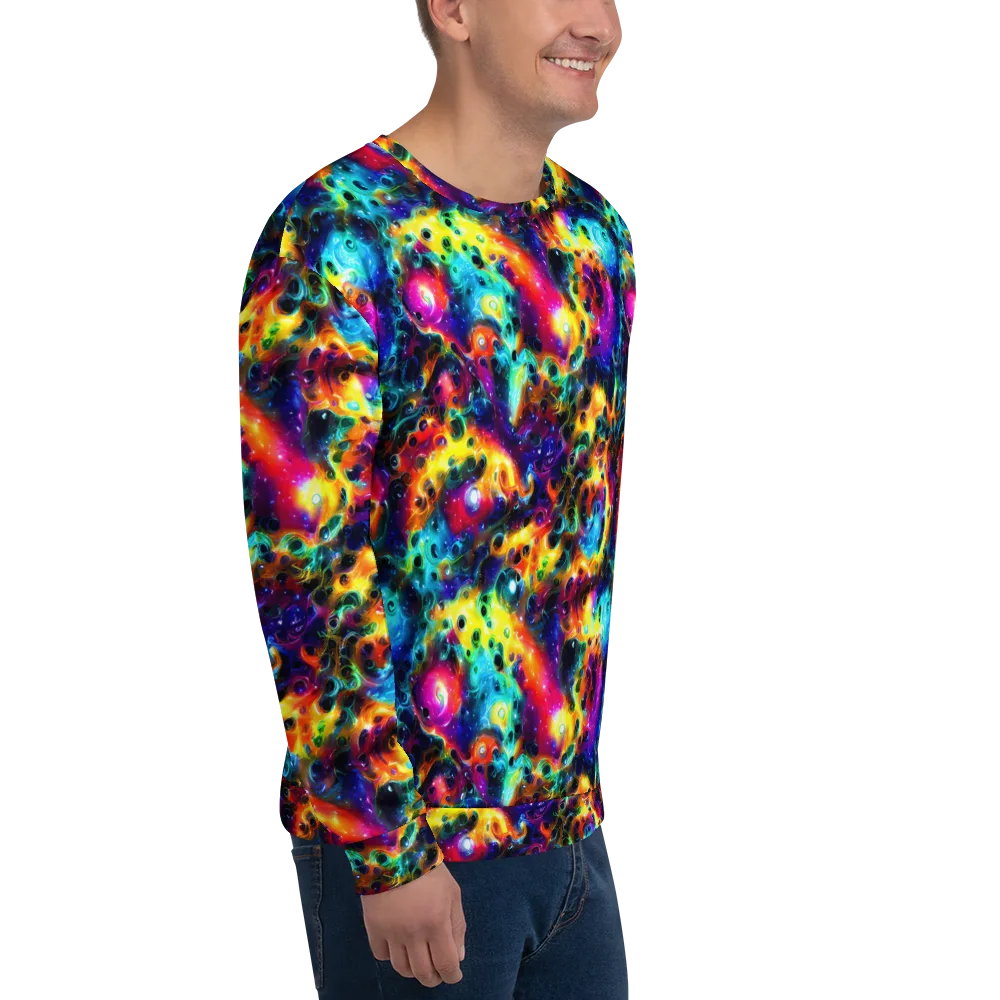 The Chromatic Tide on Sweatshirt — Right Front