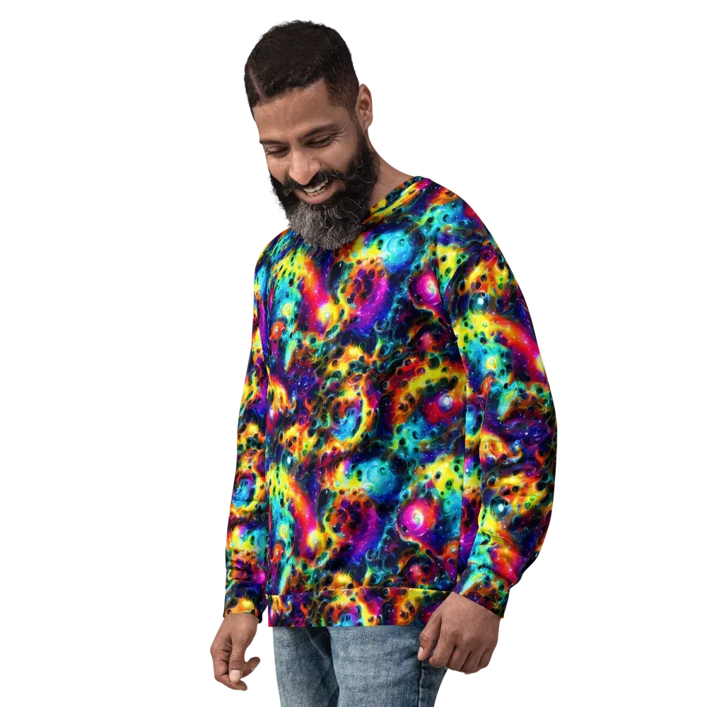 The Chromatic Tide on Sweatshirt — Left Front