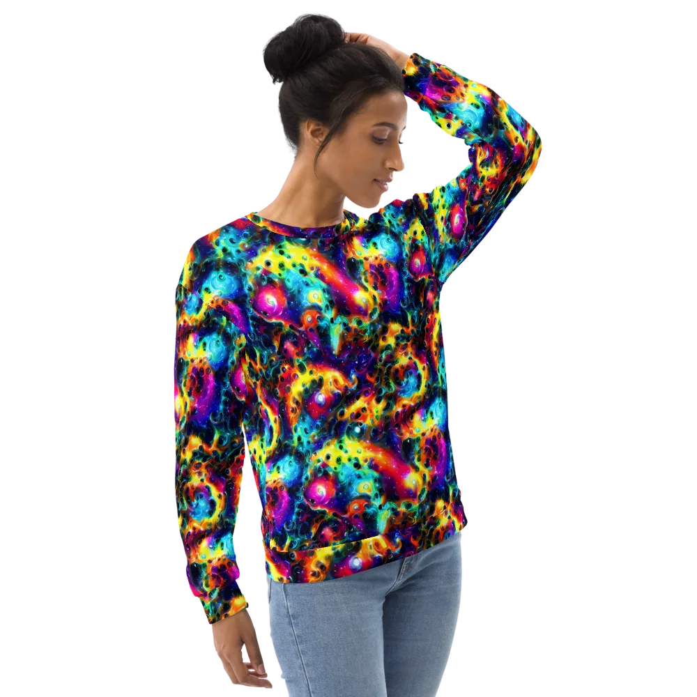 The Chromatic Tide on Sweatshirt — Right Front