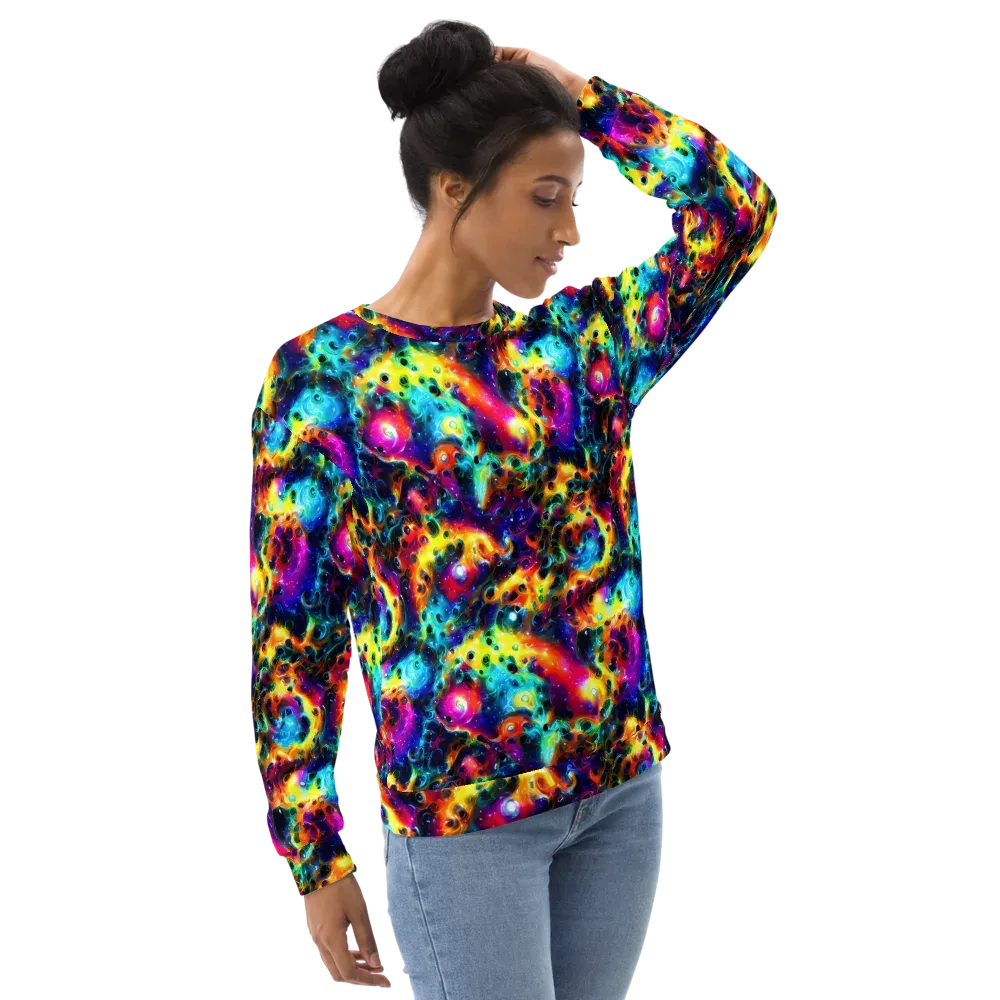 The Chromatic Tide on Sweatshirt — Right Front