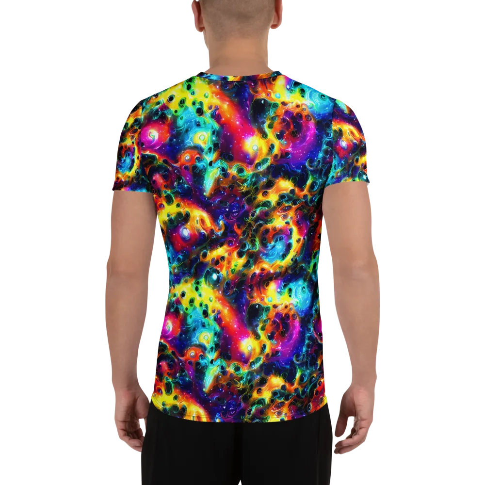 The Chromatic Tide on Men's Athletic T-Shirt — Back