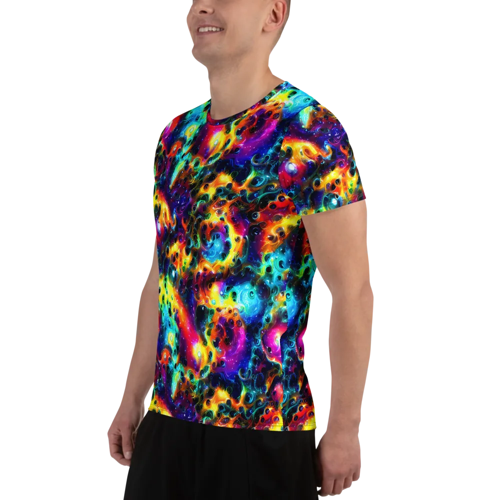 The Chromatic Tide on Men's Athletic T-Shirt — Left
