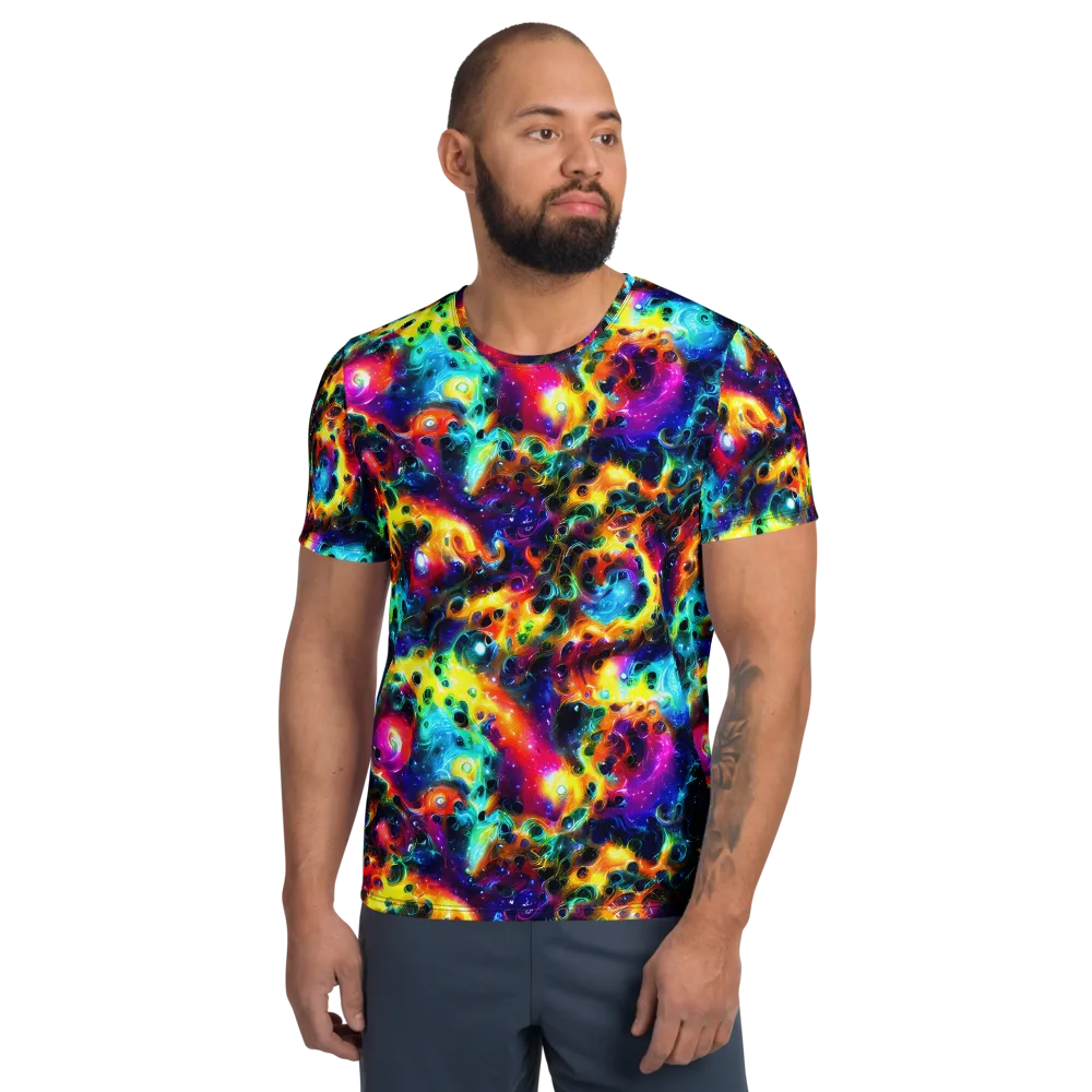 The Chromatic Tide on Men's Athletic T-Shirt — Front