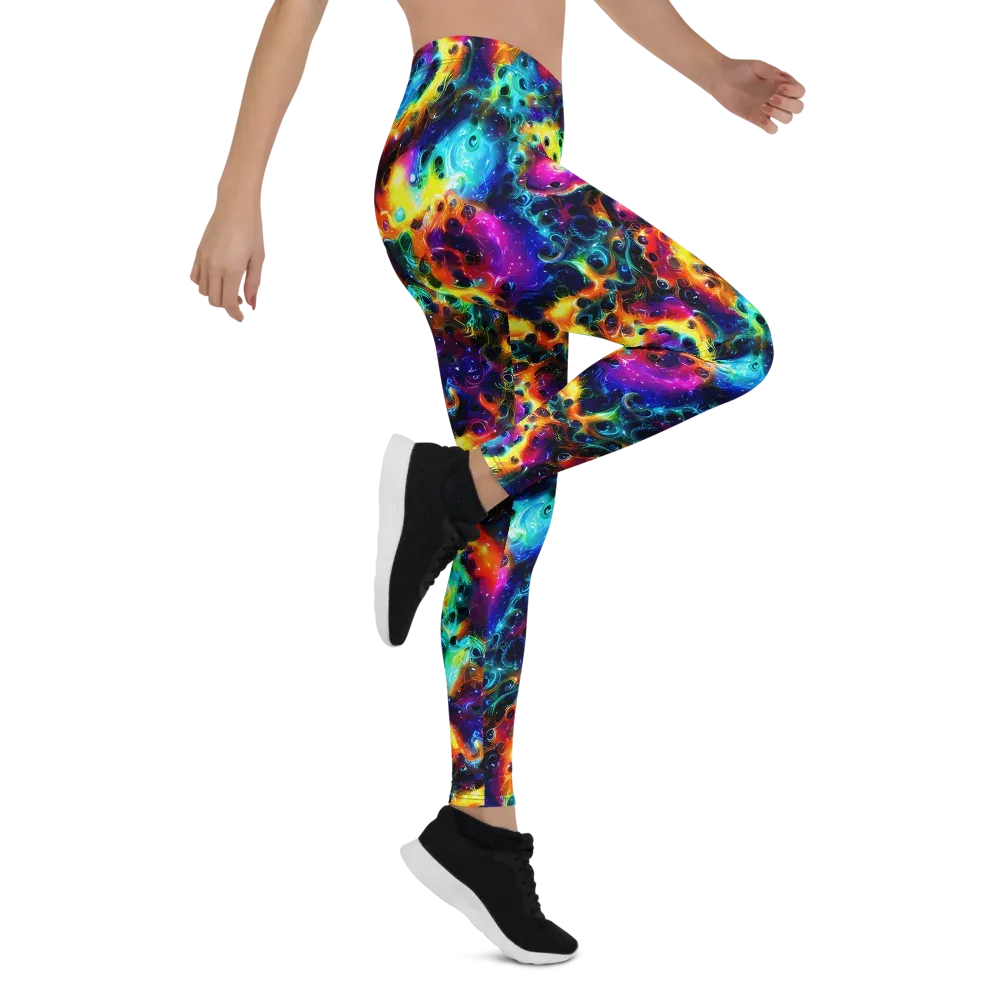 The Chromatic Tide on Leggings — Right