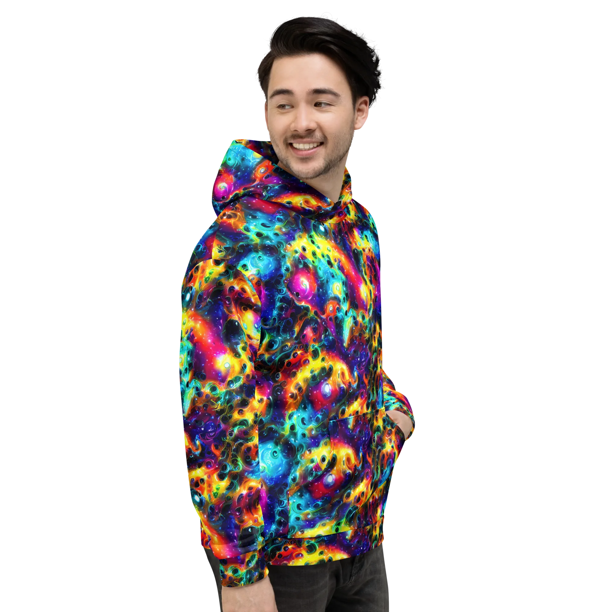 The Chromatic Tide on Hoodie — Right