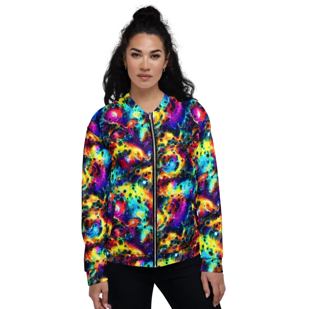 The Chromatic Tide on Bomber Jacket — Front