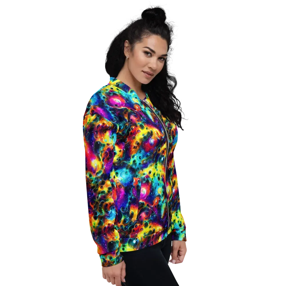 The Chromatic Tide on Bomber Jacket — Right