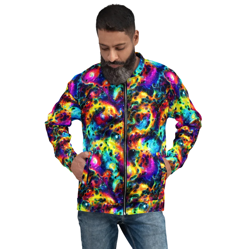 The Chromatic Tide on Bomber Jacket — Front