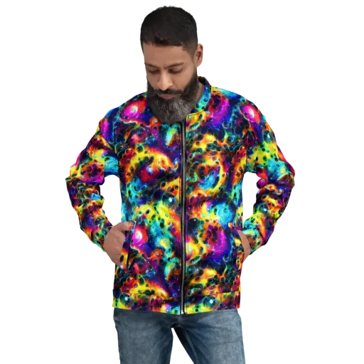 The Chromatic Tide on a Bomber Jacket
