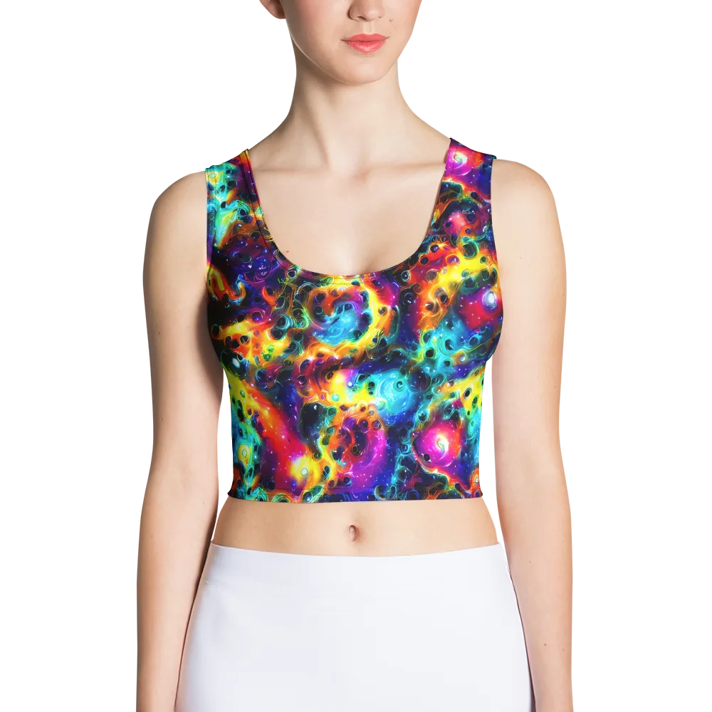 The Chromatic Tide on Crop Top — Front